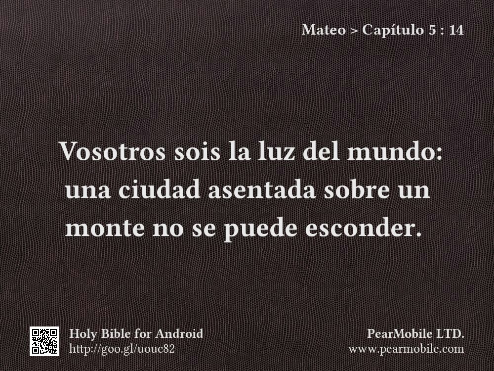 Mateo, Capítulo 5:14
